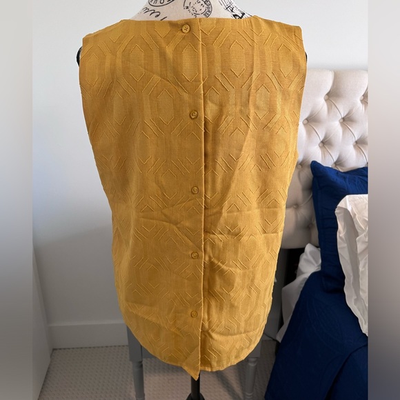 Two BR Blouses (White & Mustard) - Picture 3 of 10